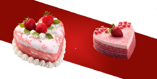 Gâteau en forme de cœur